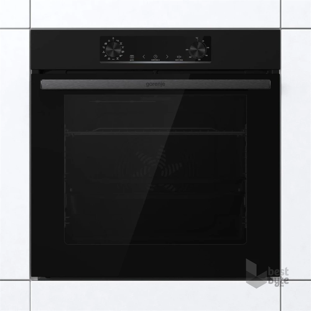 Gorenje BOS6737E06B fekete, beépíthető, sütőtér: 77L, grill, légkeverés, hidrolitikus, sütő