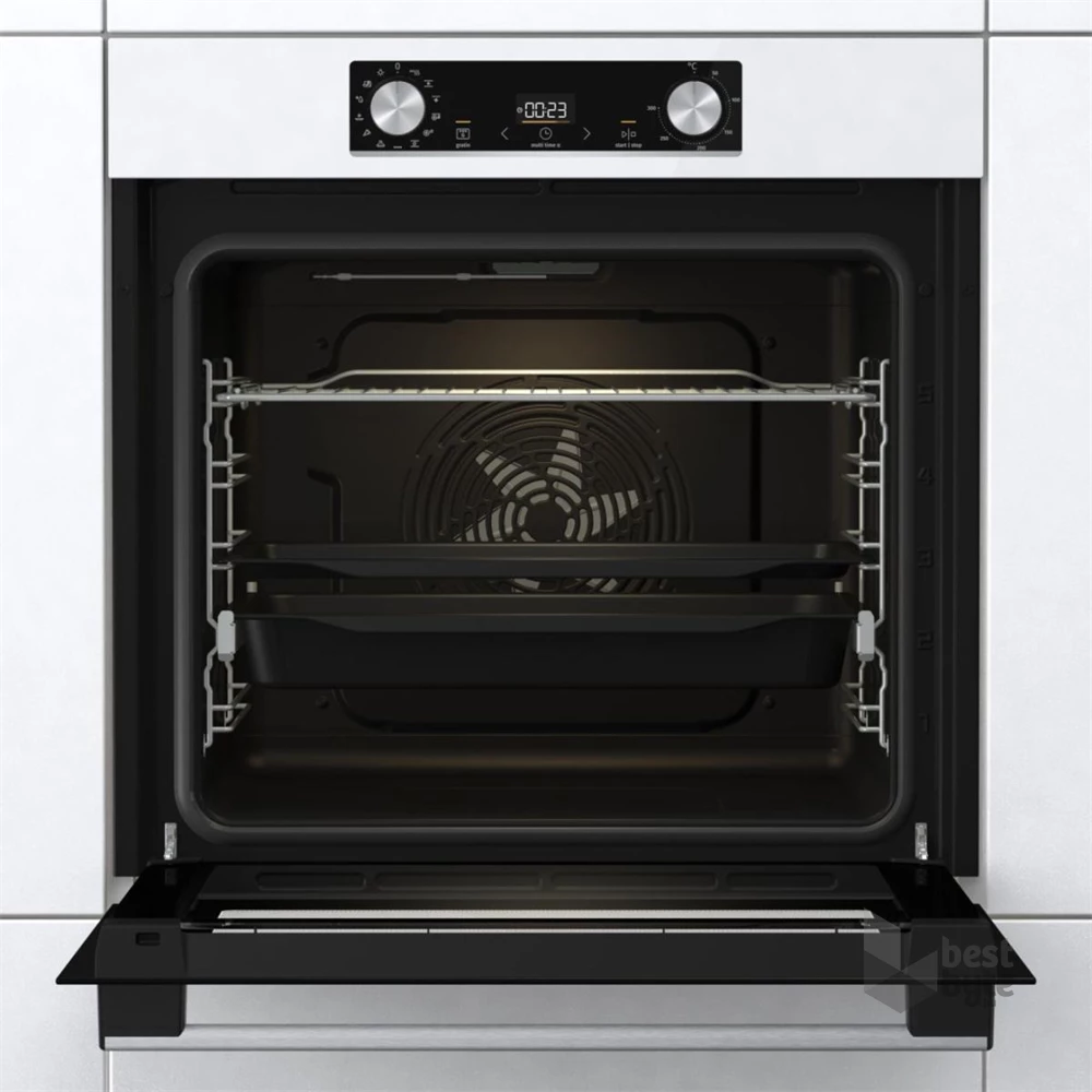 Gorenje BOS6737E06WG fehér, beépíthető, sütőtér: 77L, grill, légkeverés, hidrolitikus, sütő