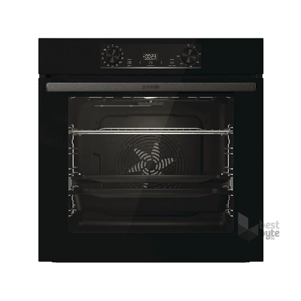Gorenje BOS6737E13BG fekete, beépíthető, sütőtér: 77L, grill, légkeverés, hidrolitikus, sütő
