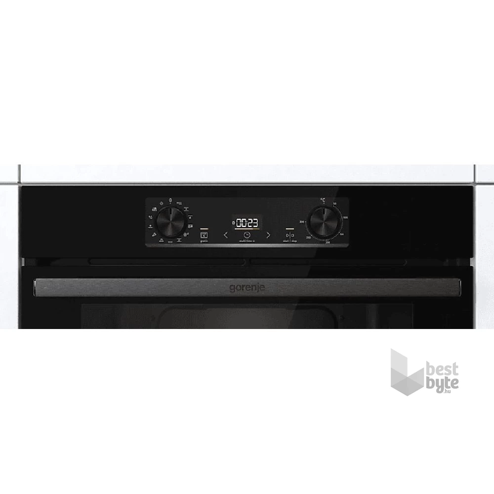 Gorenje BOS6737E13BG fekete, beépíthető, sütőtér: 77L, grill, légkeverés, hidrolitikus, sütő