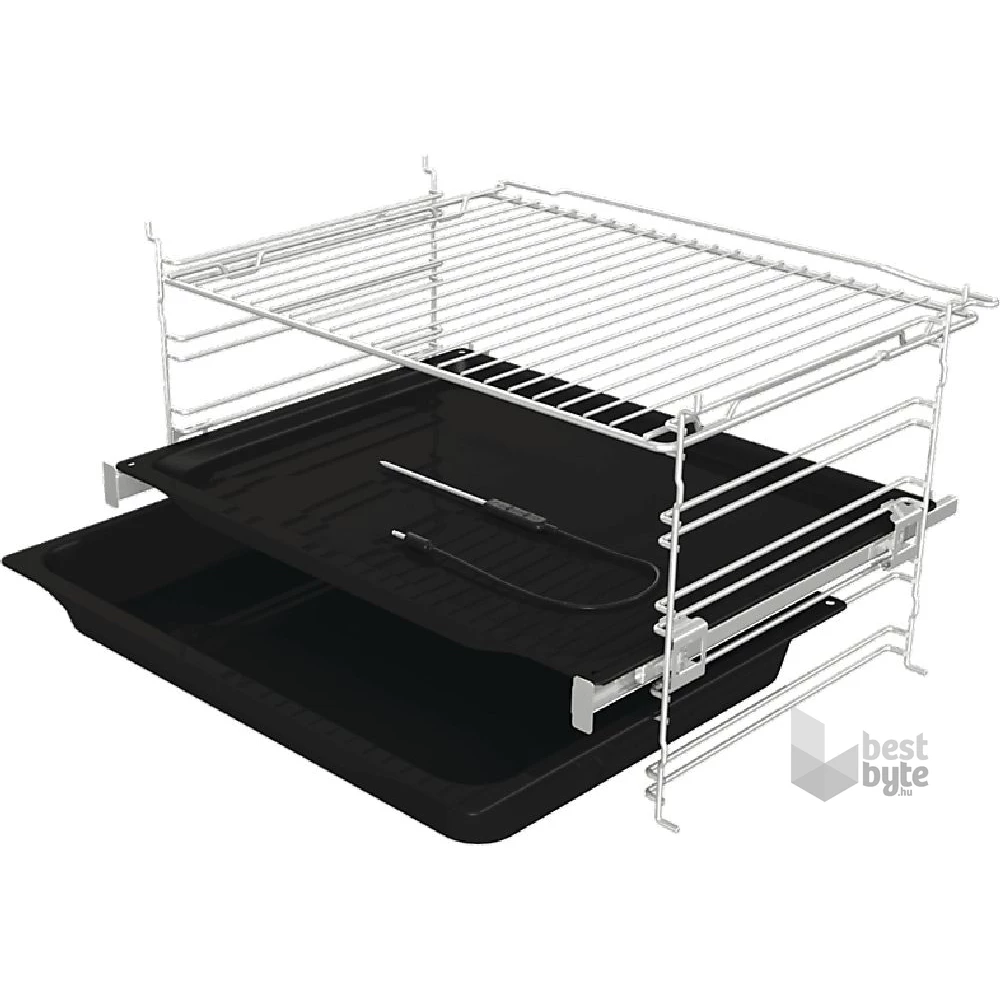 Gorenje BOS6737E13BG fekete, beépíthető, sütőtér: 77L, grill, légkeverés, hidrolitikus, sütő