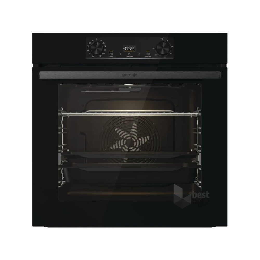 Gorenje BOS6737E13BG fekete, beépíthető, sütőtér: 77L, grill, légkeverés, hidrolitikus, sütő