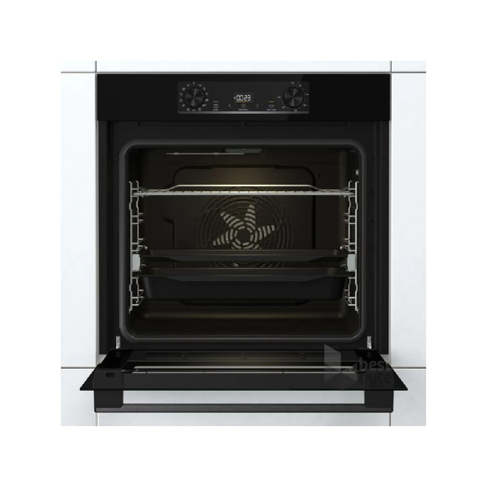 Gorenje BOS6737E13BG fekete, beépíthető, sütőtér: 77L, grill, légkeverés, hidrolitikus, sütő