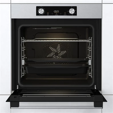 Gorenje BOS6737E13X inox, beépíthető, sütőtér: 77L, grill, hidrolitikus, sütő