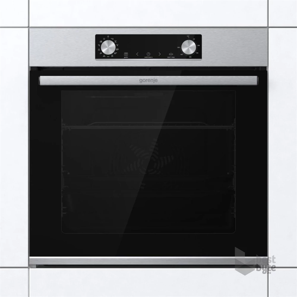 Gorenje BOS6737E13X inox, beépíthető, sütőtér: 77L, grill, hidrolitikus, sütő