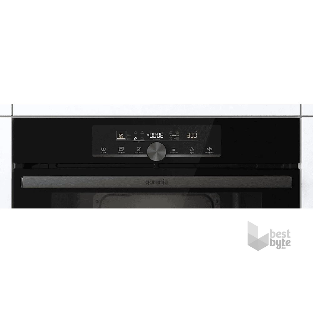 Gorenje BOS6747A01BG fekete, beépíthető, sütőtér: 77L, grill, légkeverés, hidrolitikus, sütő