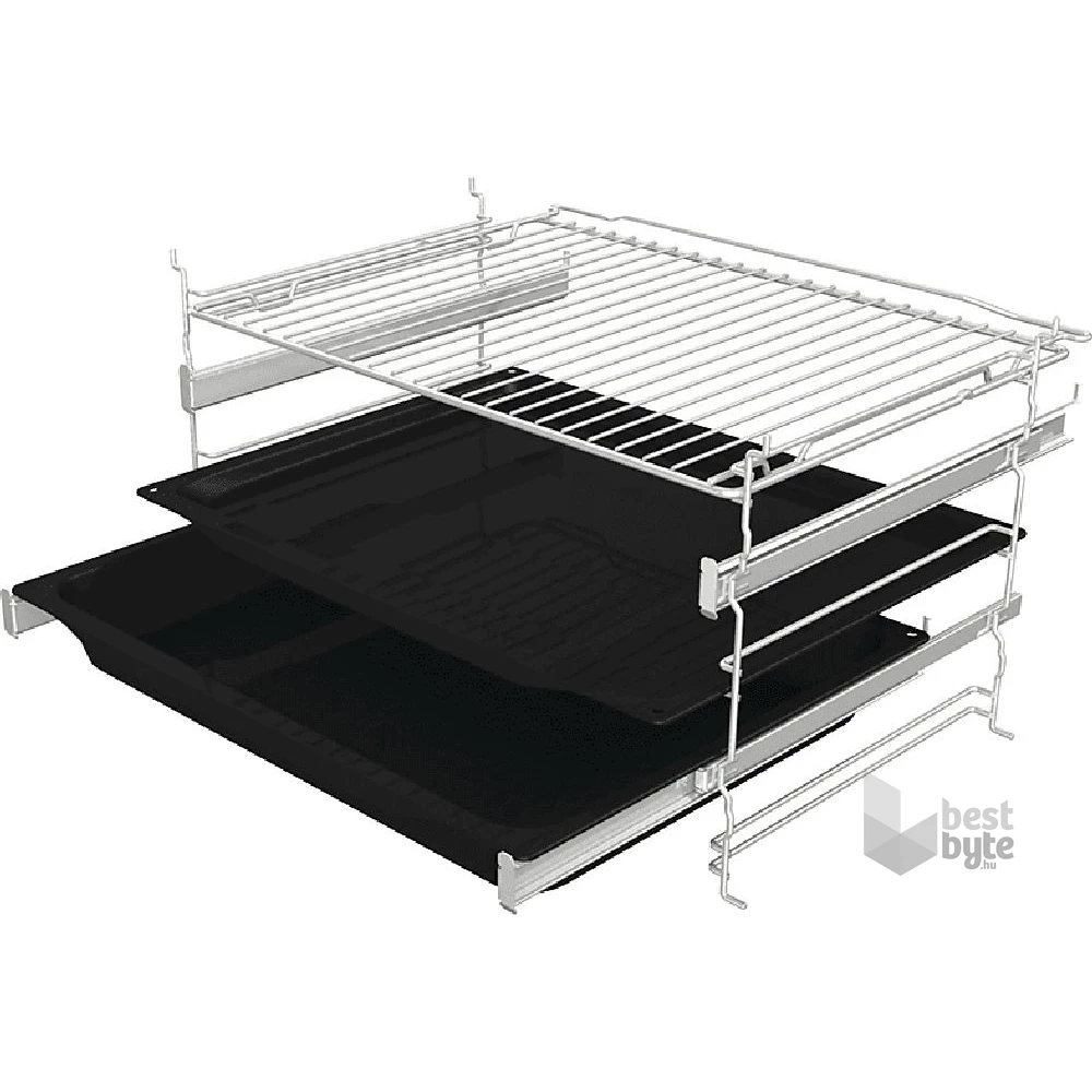 Gorenje BOS6747A01BG fekete, beépíthető, sütőtér: 77L, grill, légkeverés, hidrolitikus, sütő