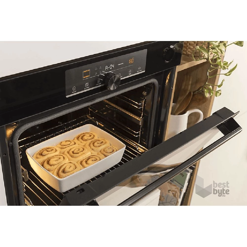 Gorenje BOS6747A01BG fekete, beépíthető, sütőtér: 77L, grill, légkeverés, hidrolitikus, sütő