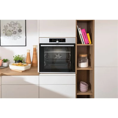 Gorenje BOS6747A01X inox, beépíthető, sütőtér: 71L, grill, légkeverés, hidrolitikus, sütő