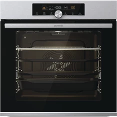 Gorenje BPS6747A06X inox, beépíthető, sütőtér: 77L, grill, légkeverés, pirolitikus, sütő