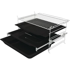Gorenje BPS6747A06X inox, beépíthető, sütőtér: 77L, grill, légkeverés, pirolitikus, sütő
