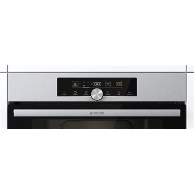 Gorenje BPS6747A06X inox, beépíthető, sütőtér: 77L, grill, légkeverés, pirolitikus, sütő