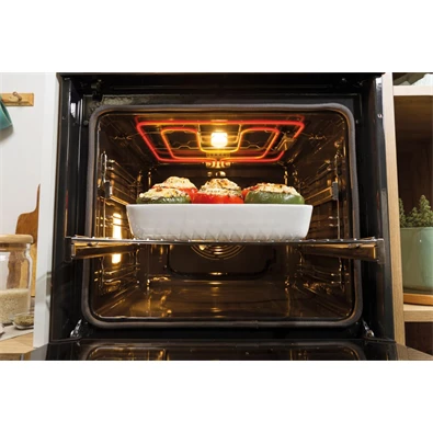 Gorenje BPS6747A06X inox, beépíthető, sütőtér: 77L, grill, légkeverés, pirolitikus, sütő