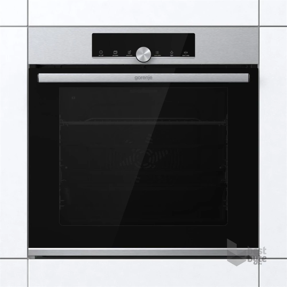 Gorenje BPS6747A06X inox, beépíthető, sütőtér: 77L, grill, légkeverés, pirolitikus, sütő