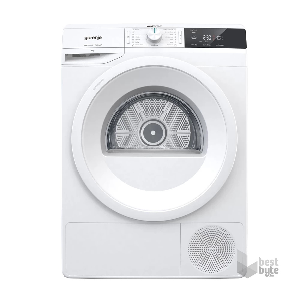 Gorenje DE82/G fehér, 8 kg, hőszivattyús, szárítógép