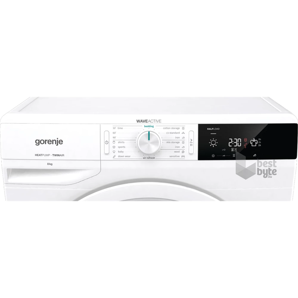 Gorenje DE82/G fehér, 8 kg, hőszivattyús, szárítógép