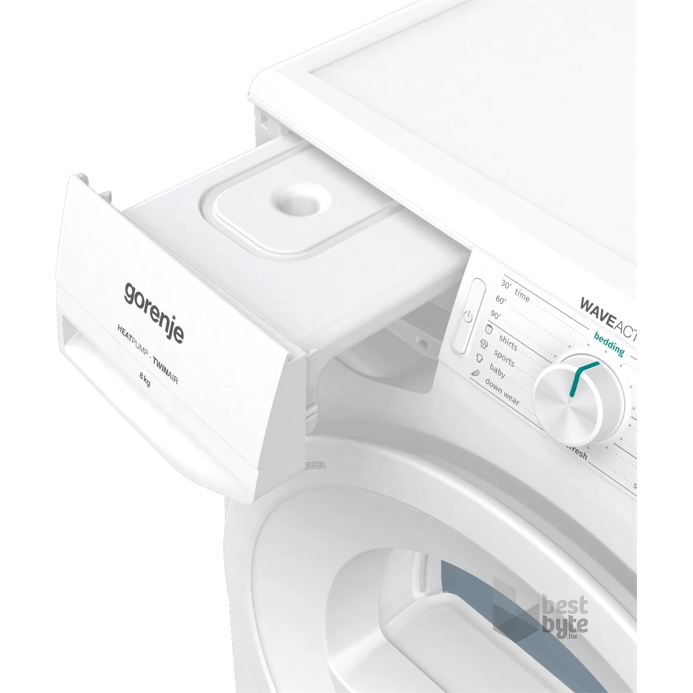 Gorenje DE82/G fehér, 8 kg, hőszivattyús, szárítógép