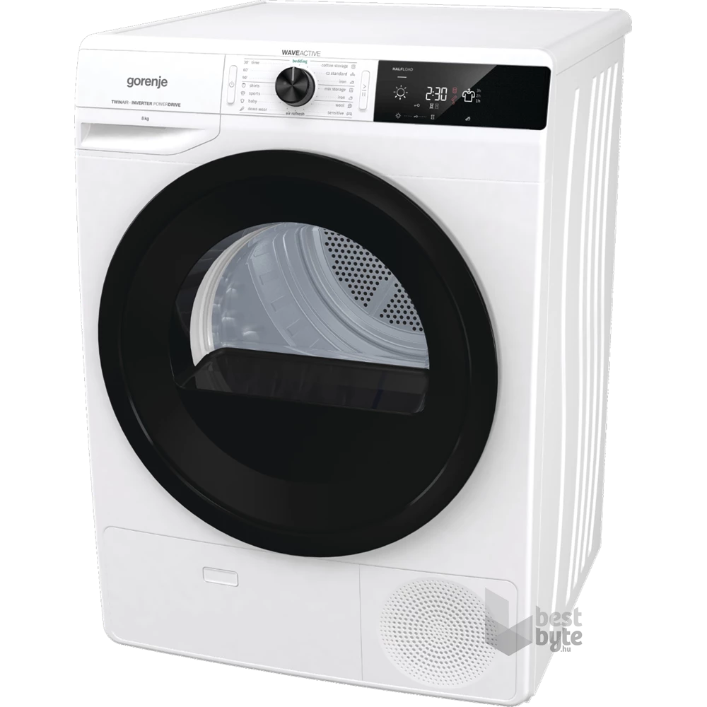 Gorenje DE83/GI fehér, 8 kg, hőszivattyús, szárítógép