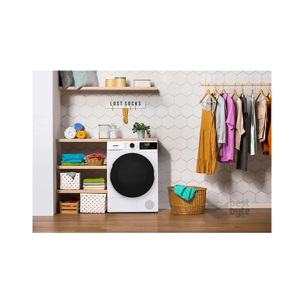Gorenje DHNA92 fehér, 9 kg, hőszivattyús, szárítógép