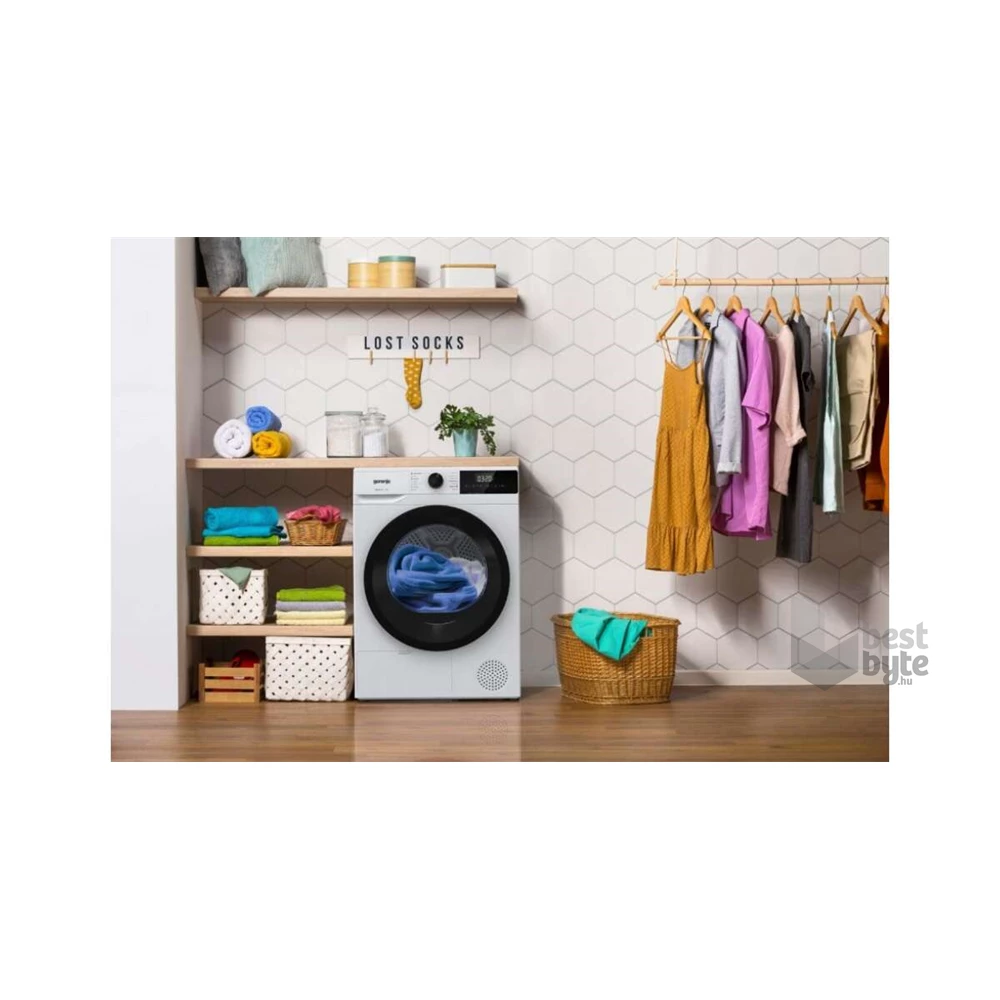 Gorenje DHNE82 fehér, 8 kg, hőszivattyús, szárítógép