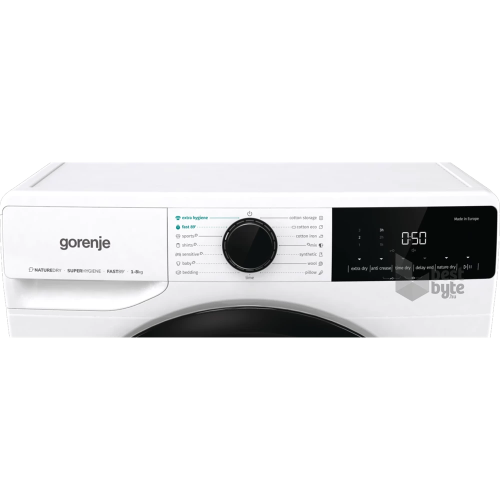 Gorenje DHNE83 fehér, 8 kg, hőszivattyús, szárítógép