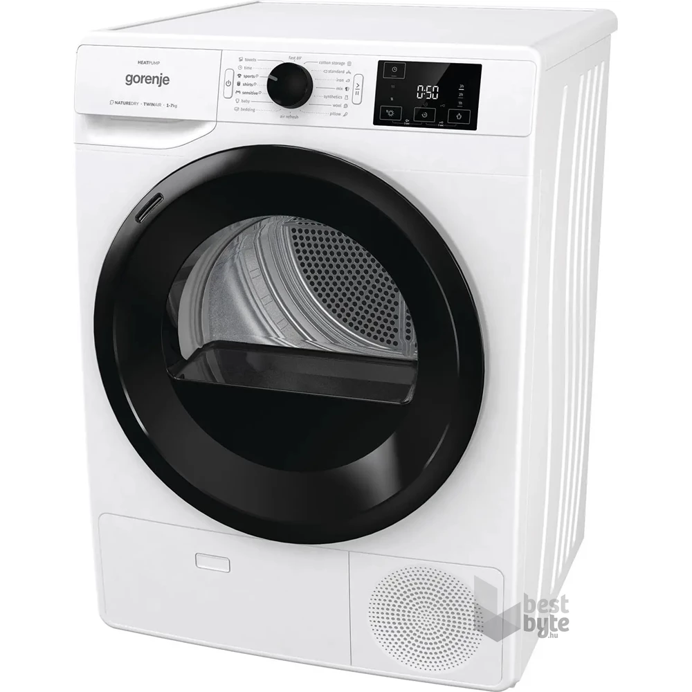 Gorenje DNE72/GN fehér, 7 kg, hőszivattyús, szárítógép (Újszerű)