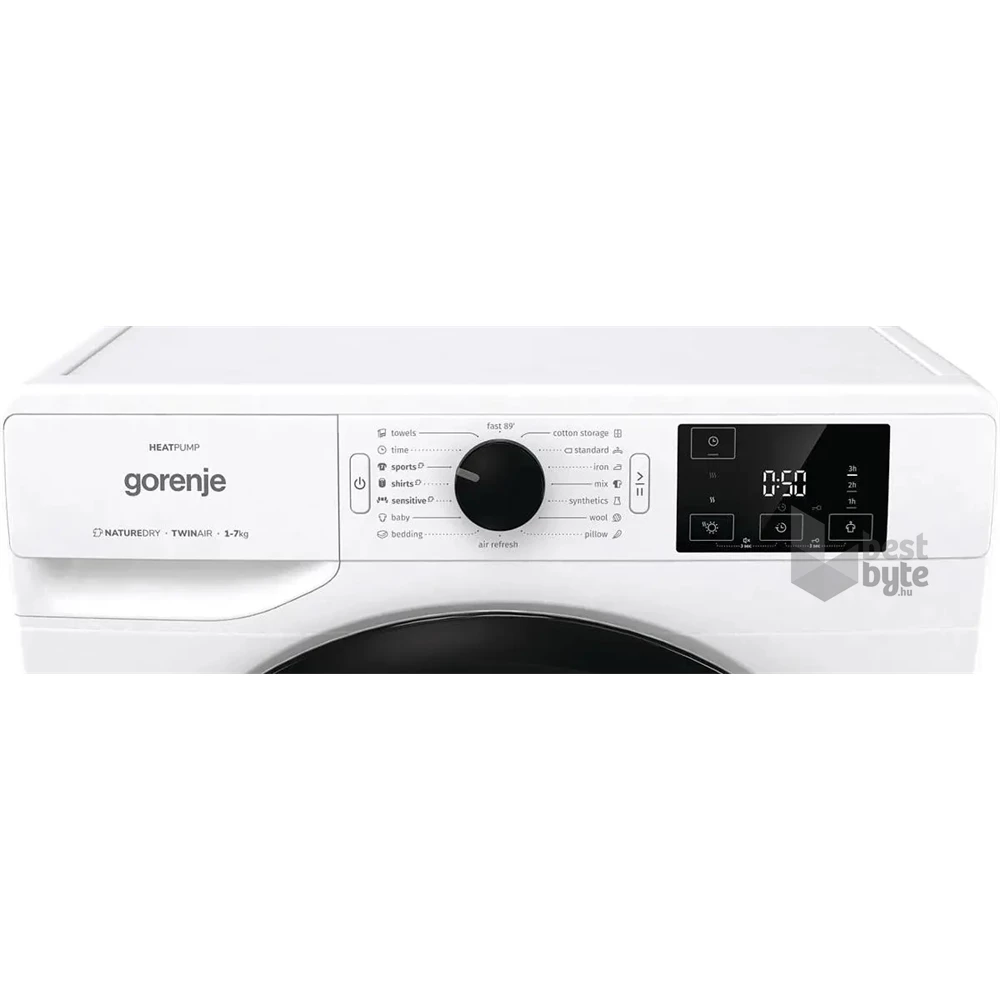 Gorenje DNE72/GN fehér, 7 kg, hőszivattyús, szárítógép (Újszerű)