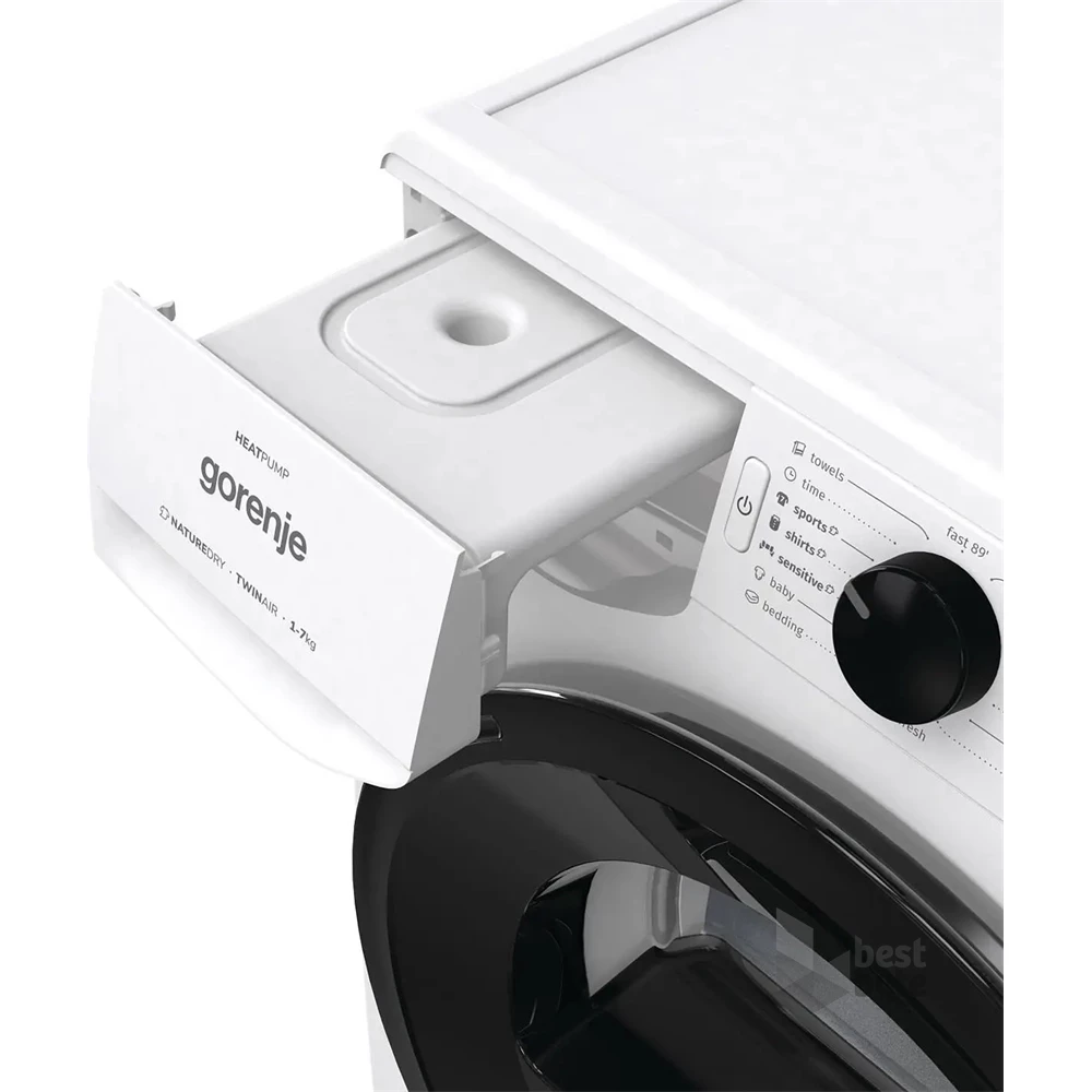 Gorenje DNE72/GN fehér, 7 kg, hőszivattyús, szárítógép (Újszerű)