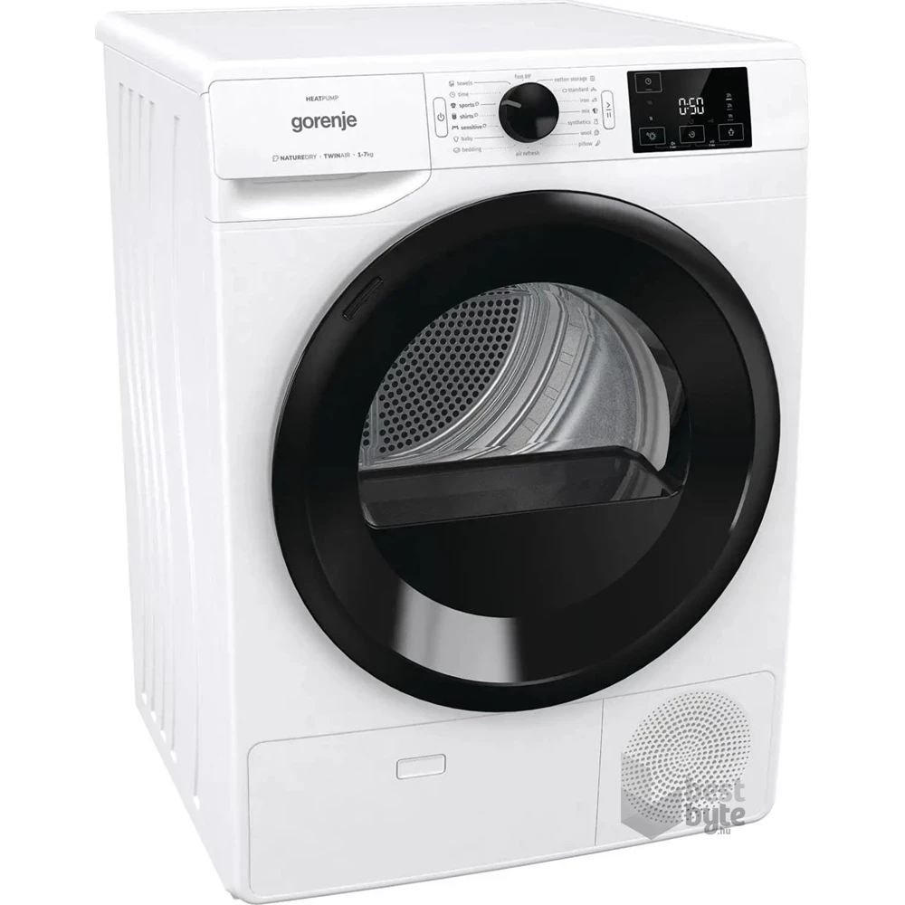 Gorenje DNE72/GN fehér, 7 kg, hőszivattyús, szárítógép (Használt-B)