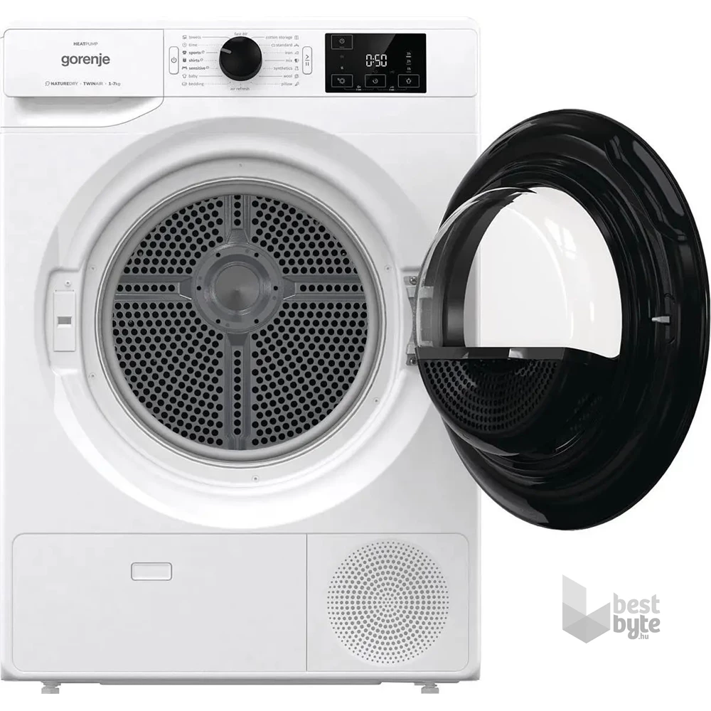 Gorenje DNE72/GN fehér, 7 kg, hőszivattyús, szárítógép (Használt-B)