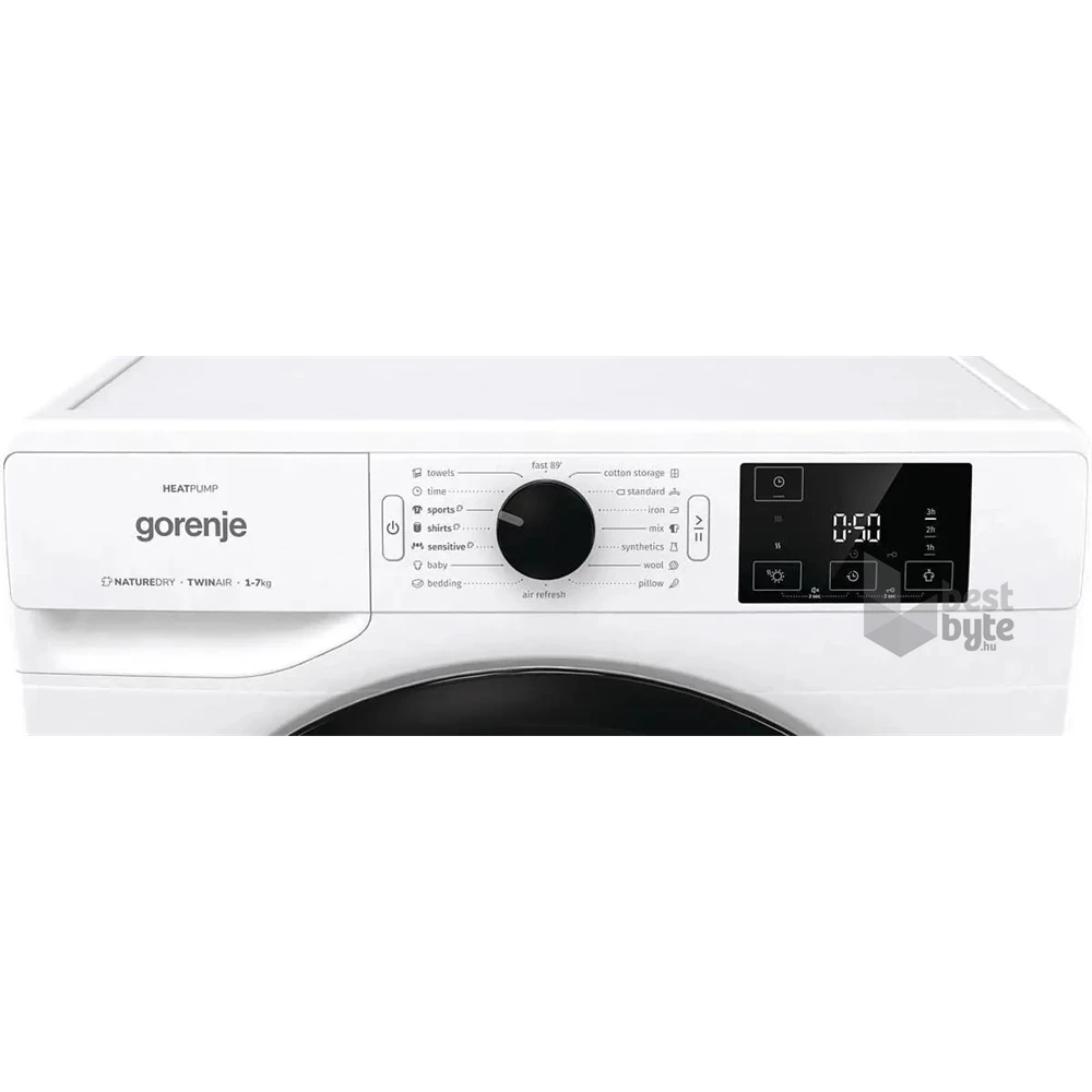 Gorenje DNE72/GN fehér, 7 kg, hőszivattyús, szárítógép (Használt-B)