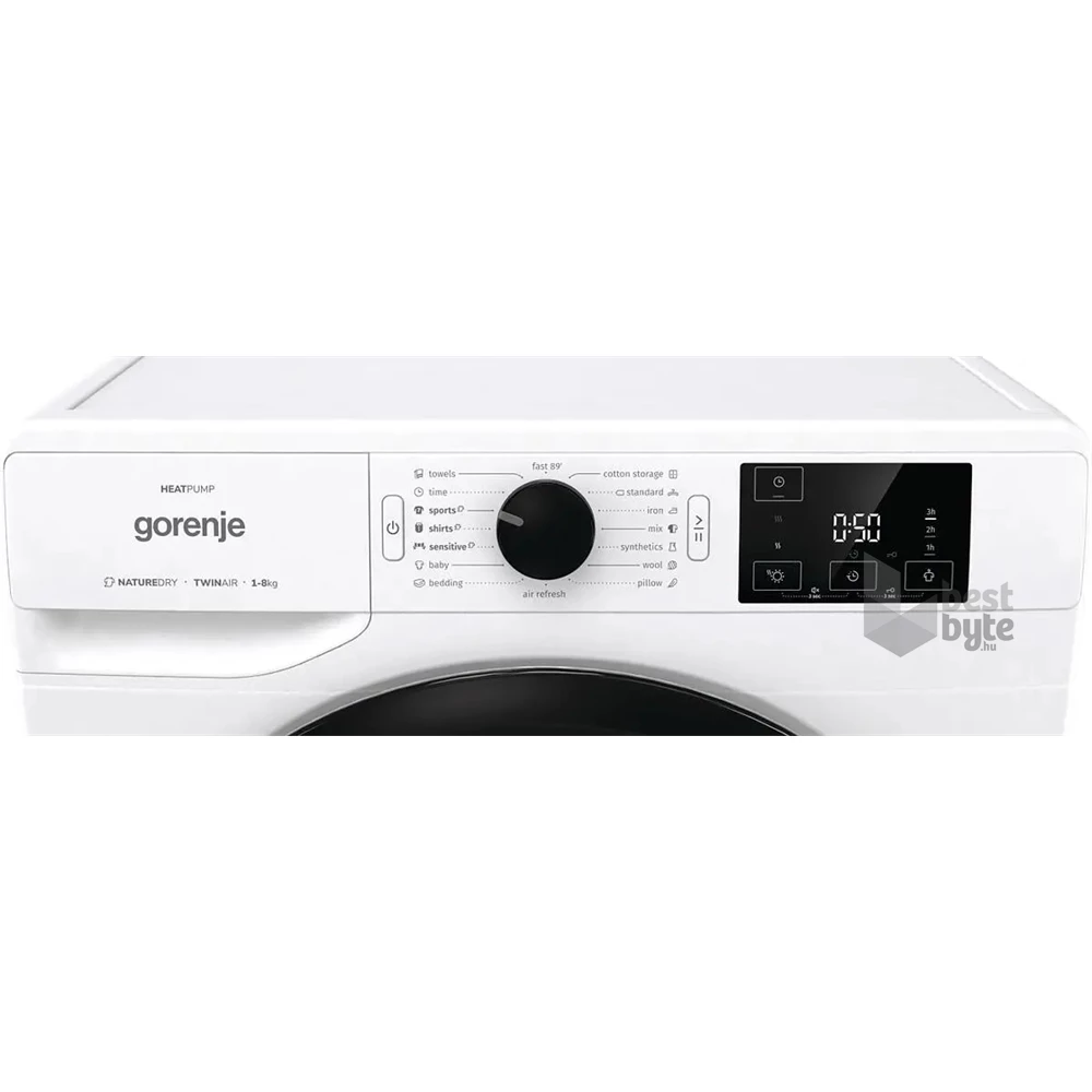 Gorenje DNE82/GN fehér, 8 kg, hőszivattyús, szárítógép (Újszerű)