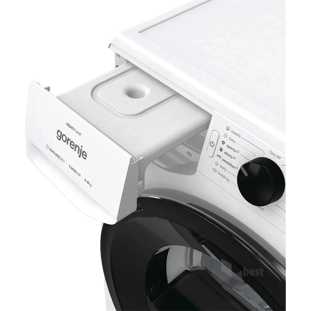 Gorenje DNE82/GN fehér, 8 kg, hőszivattyús, szárítógép (Újszerű)