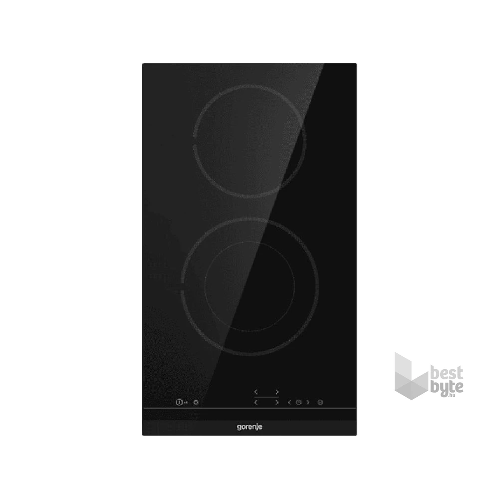 Gorenje ECT322BCSC fekete, beépíthető, elektromos üvegkerámia, főzőzóna: 2, beépíthető méret: 27cm, főzőlap
