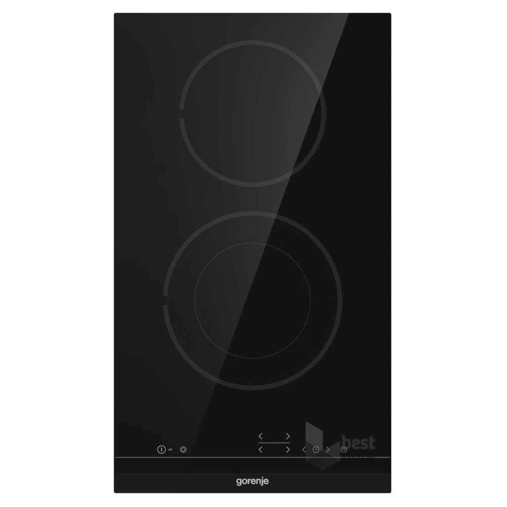 Gorenje ECT322BCSC fekete, beépíthető, elektromos üvegkerámia, főzőzóna: 2, beépíthető méret: 27cm, főzőlap