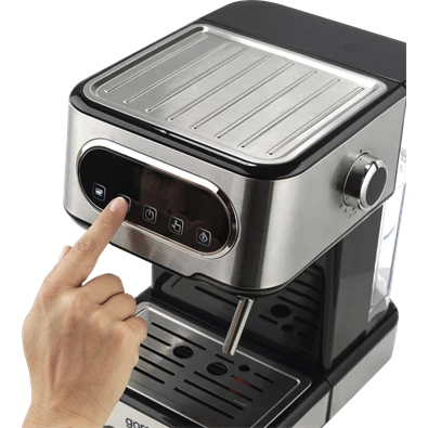 Gorenje ESCM15DBK inox-fekete espresso kávéfőző