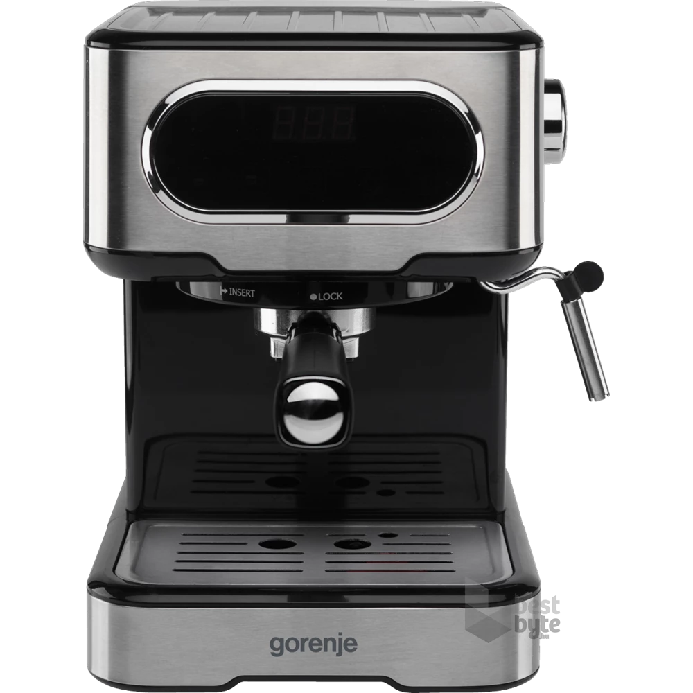 Gorenje ESCM15DBK inox-fekete espresso kávéfőző