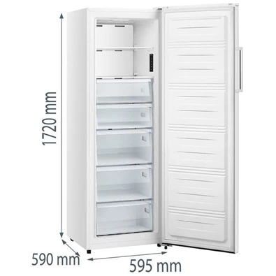 Gorenje FN617EEW5 fehér, egyajtós, Fagyasztó:240L, fagyasztószekrény
