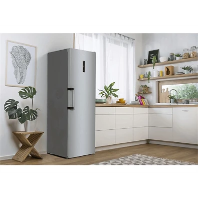 Gorenje FN619EAXL6 inox, egyajtós, Fagyasztó:280L, No frost fagyasztószekrény (Használt - B)