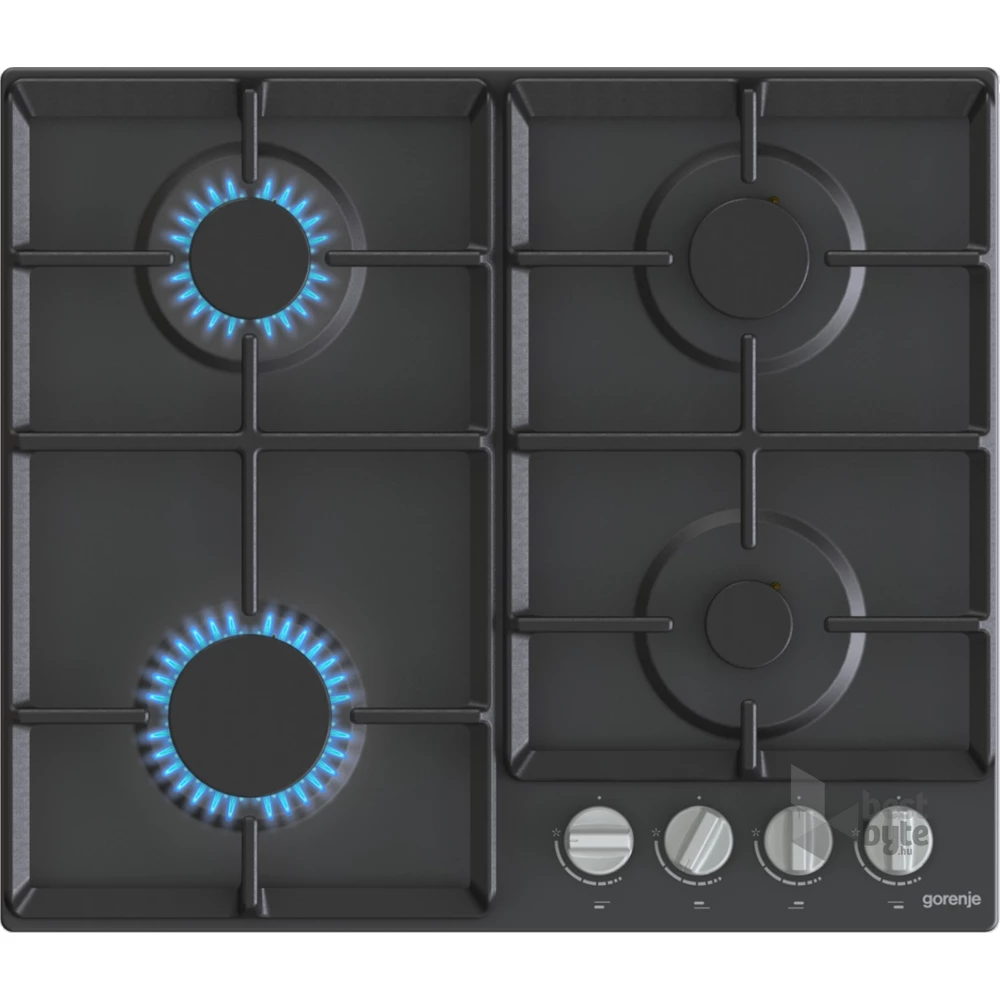 Gorenje G641EXB fekete, beépíthető, gáz, főzőzóna: 4, beépíthető méret: 56cm, főzőlap