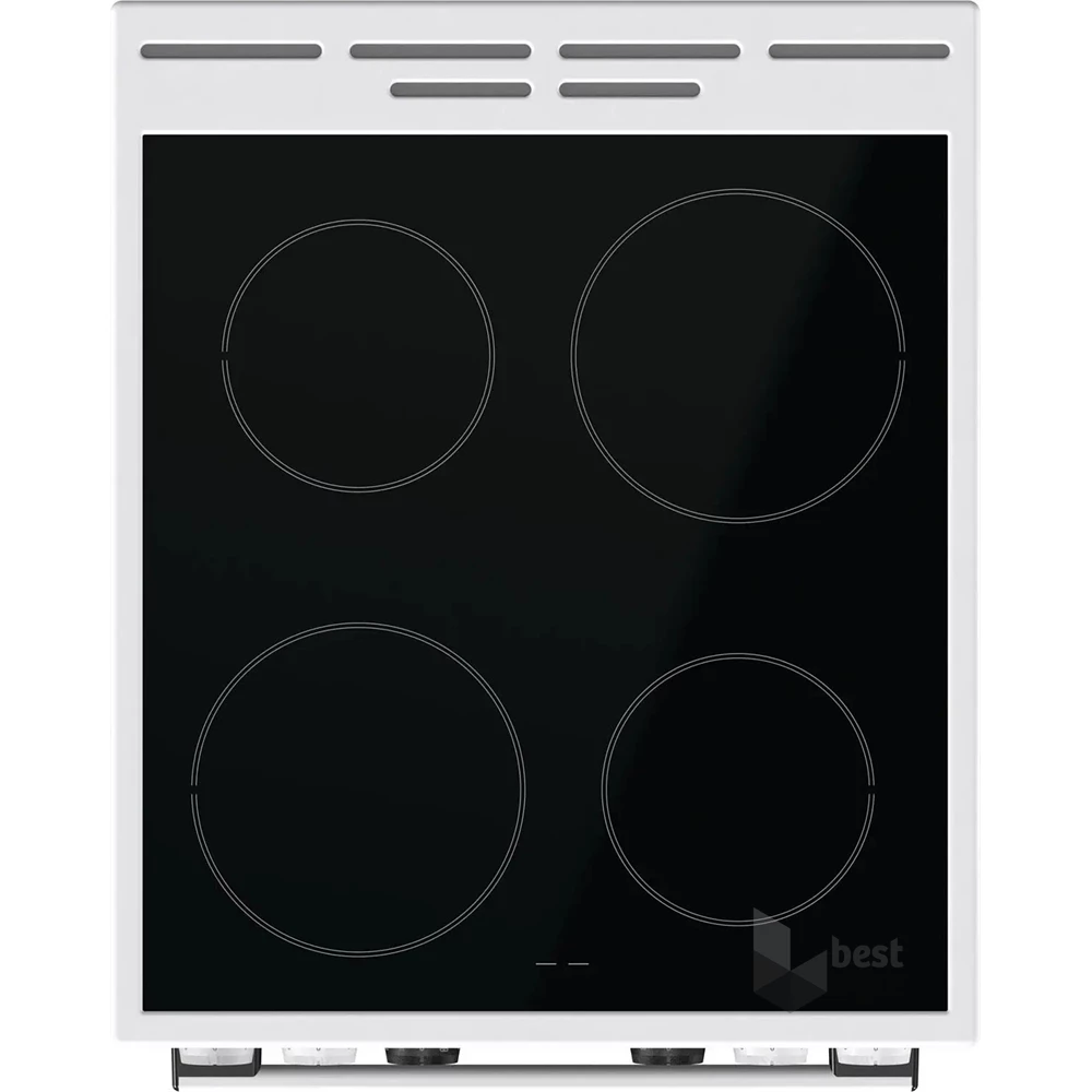 Gorenje GEC5C42WG fehér, szabadonálló, kerámialapos, elektromos, főzőzóna: 4, sütő:70L, grill, tűzhely