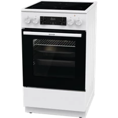 Gorenje GEC5C42WG fehér, szabadonálló, kerámialapos, elektromos, főzőzóna: 4, sütő:70L, grill, tűzhely (Újszerű)