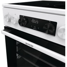 Gorenje GEC5C42WG fehér, szabadonálló, kerámialapos, elektromos, főzőzóna: 4, sütő:70L, grill, tűzhely (Újszerű)