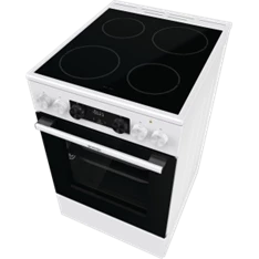 Gorenje GEC5C42WG fehér, szabadonálló, kerámialapos, elektromos, főzőzóna: 4, sütő:70L, grill, tűzhely (Újszerű)