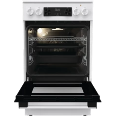 Gorenje GEC5C42WG fehér, szabadonálló, kerámialapos, elektromos, főzőzóna: 4, sütő:70L, grill, tűzhely (Újszerű)