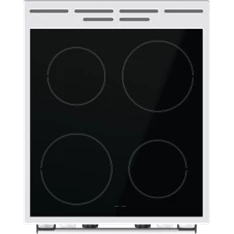 Gorenje GEC5C42WG fehér, szabadonálló, kerámialapos, elektromos, főzőzóna: 4, sütő:70L, grill, tűzhely (Újszerű)