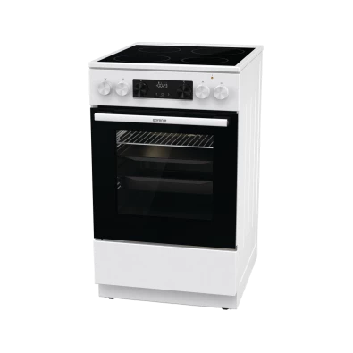 Gorenje GEC5C42WG fehér, szabadonálló, kerámialapos, elektromos, főzőzóna: 4, sütő:70L, grill, tűzhely (Újszerű)