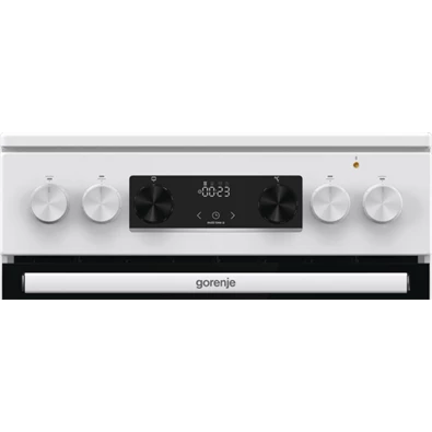 Gorenje GEC5C42WG fehér, szabadonálló, kerámialapos, elektromos, főzőzóna: 4, sütő:70L, grill, tűzhely (Újszerű)