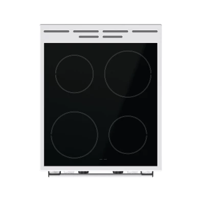 Gorenje GEC5C42WG fehér, szabadonálló, kerámialapos, elektromos, főzőzóna: 4, sütő:70L, grill, tűzhely (Újszerű)