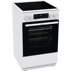 Gorenje GEC5C42WG fehér, szabadonálló, kerámialapos, elektromos, főzőzóna: 4, sütő:70L, grill, tűzhely (Újszerű)
